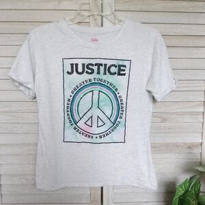 ⚜️ Girls Justice Tee with Colorful Peace Sign